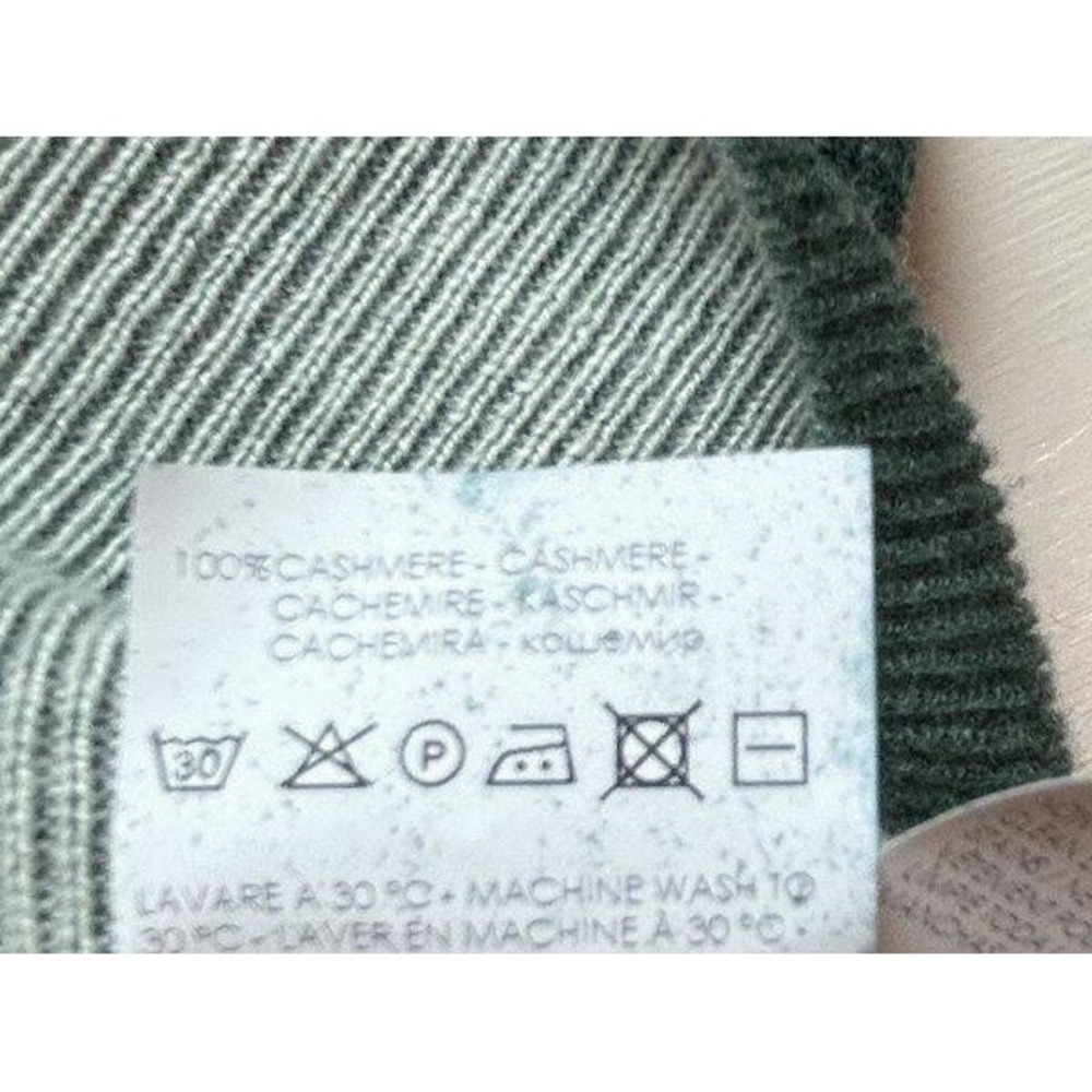 Rolex 100% Cashmere Green Cardigan Sweater Long Sleeve Button Front Wimbledon XS - Picture 11 of 11
